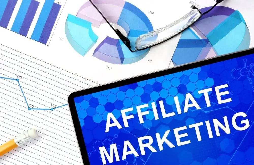 An image of affiliate marketing graphics for an article about UTM links and click tracking.