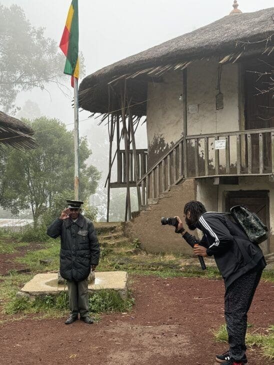 Old Guard at Menelik II's First Palace