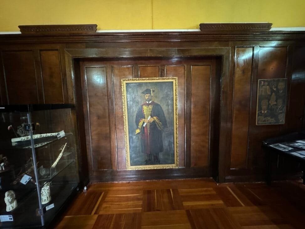 Portrait of Haile Selassie in personal study