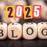 image of the word blog and 2025