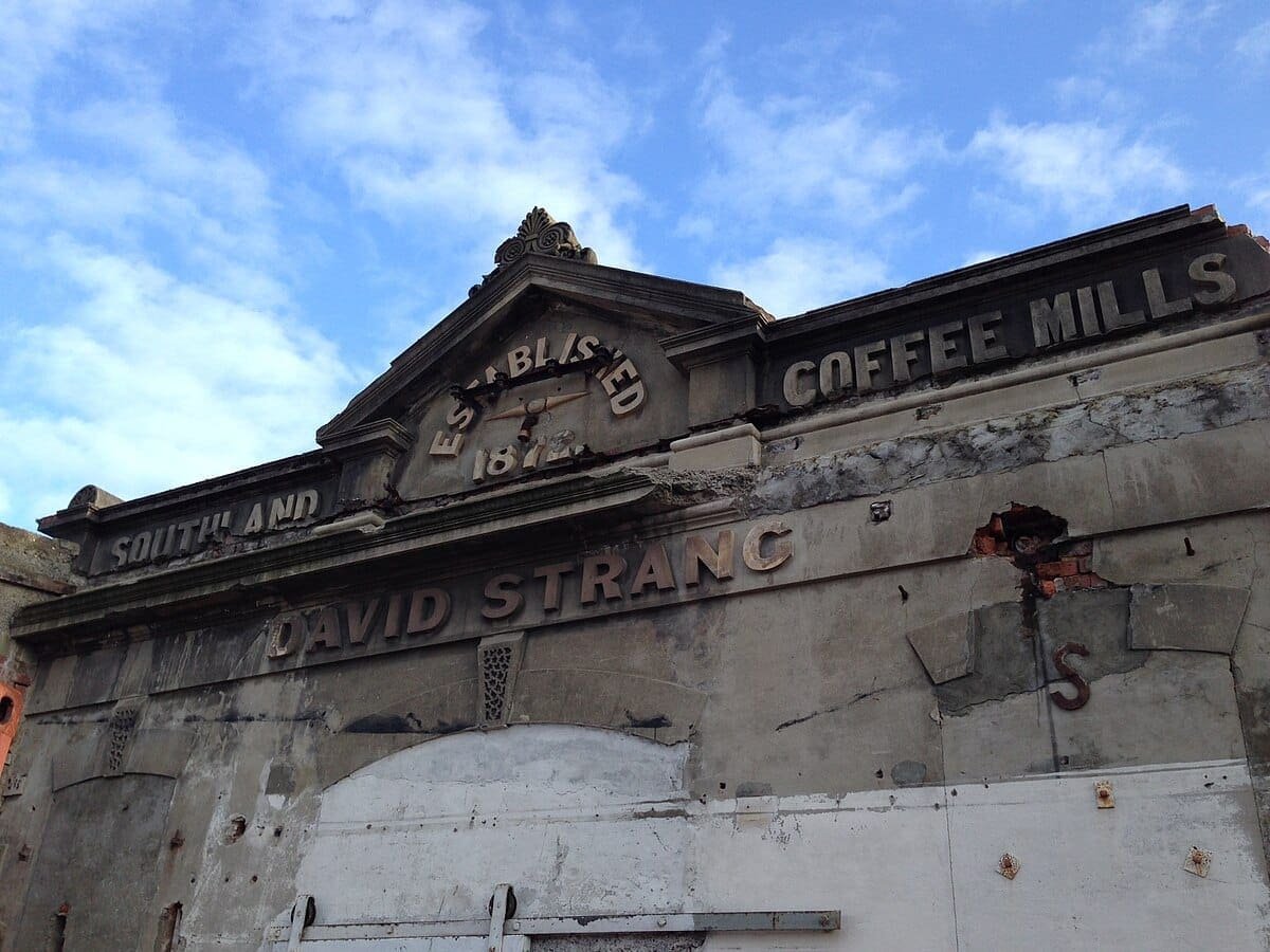 David Strang Coffee Mills, established in 1872, holds the patent for the invention of instant or soluble coffee. Photo: Wikimedia Commons