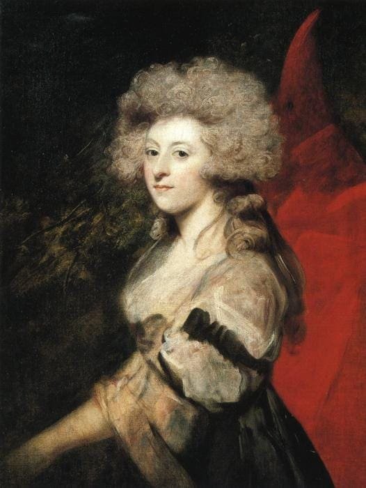 Portrait of Maria Fitzherbert by Sir Joshua Reynolds, 1788. Photo: Wikimedia Commons