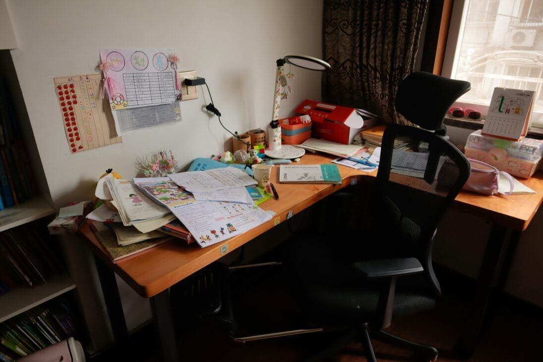 Cluttered work desk representing ignored mental health red flags and signs of burnout from overwork