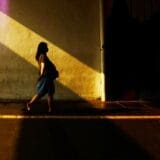 Walking on an uneven path, representing the journey to growth