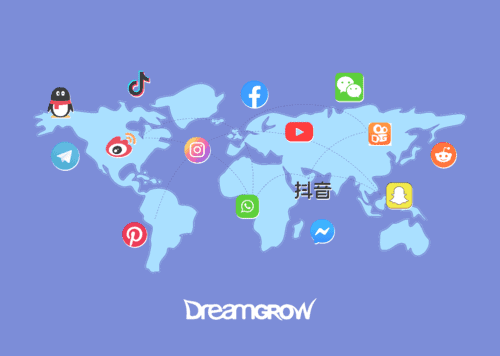 Social media app icons displayed over a world map, illustrating the global reach of modern platforms.