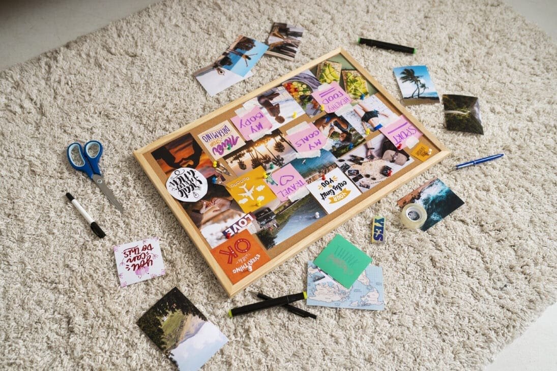 Vision board and affirmations that resonates a manifestation techniques