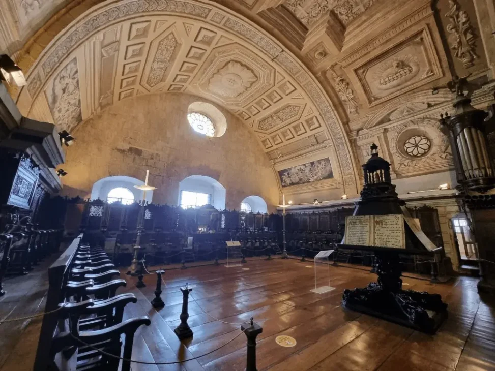 The choir loft inside the historic San Agustin Church. Photo: National Museum