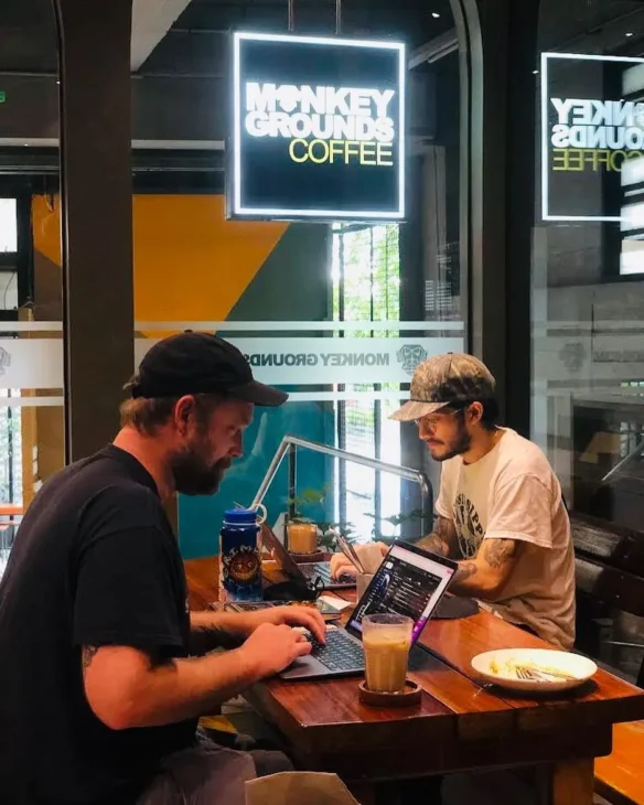 Monkey Grounds café in Iloilo – plant-based dining and creative urban exploration staycation idea.