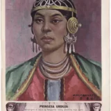 Painting of Princess Urduja in royal clothing.