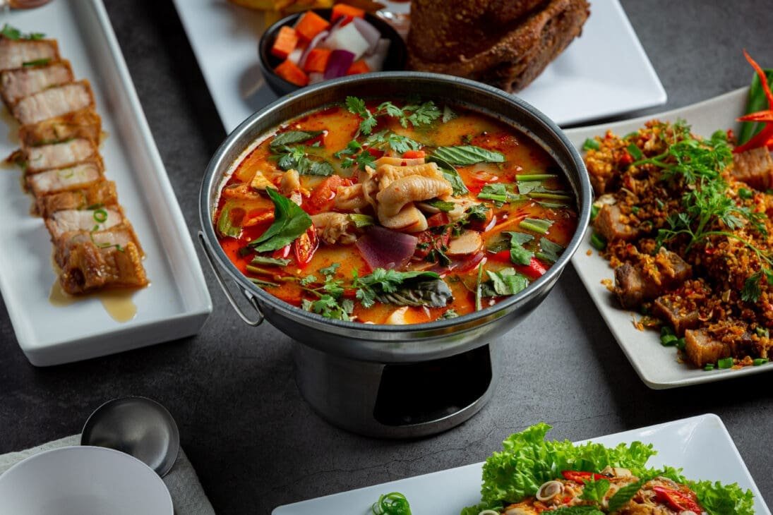 A balanced diet meal for a breastfeeding mom