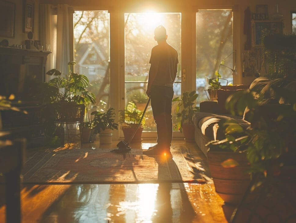 person reflecting at sunrise symbolizing recovery from substance abuse and emotional healing