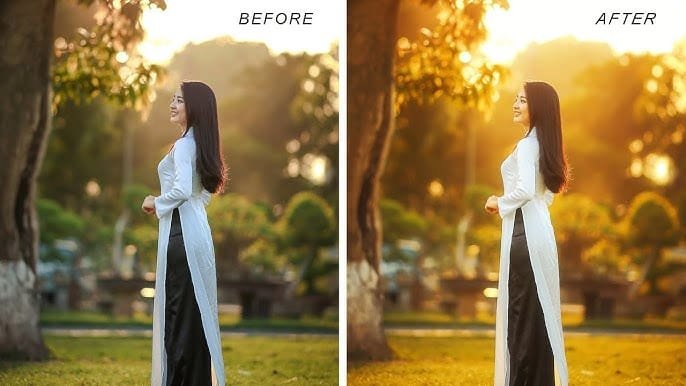 Same outfit photographed in different lighting conditions bright sun, golden hour, overcast, and indoor warm light showing how colors and textures appear.