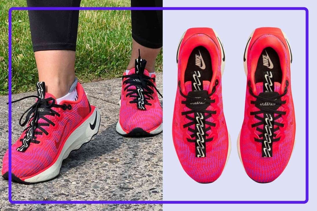 A pair of supportive walking shoes designed for travel, showing cushioned soles and breathable mesh for all-day walking comfort.