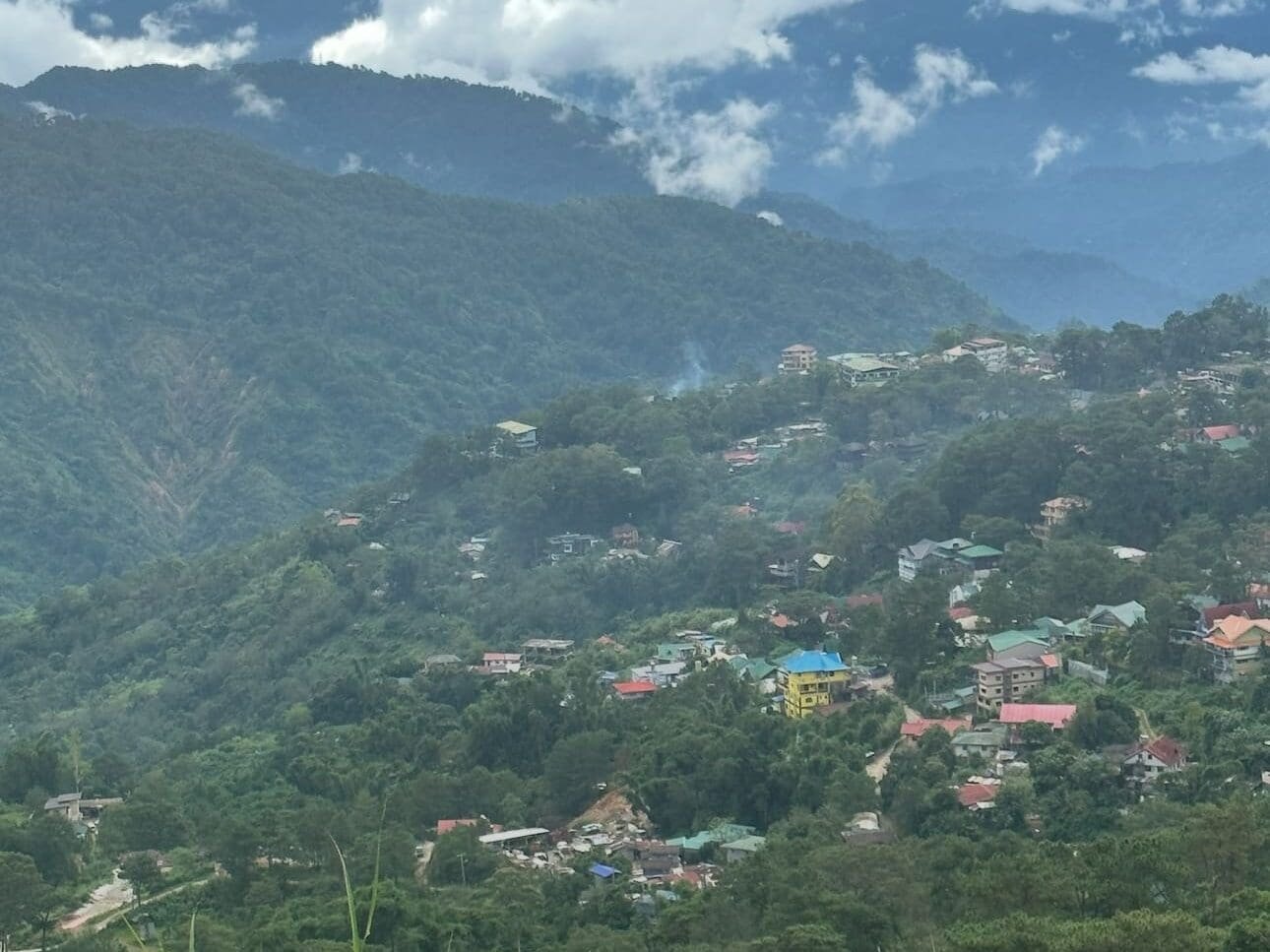 Panoramic view from Mines View Park showing Benguet’s mountains, valleys, and distant mining towns
