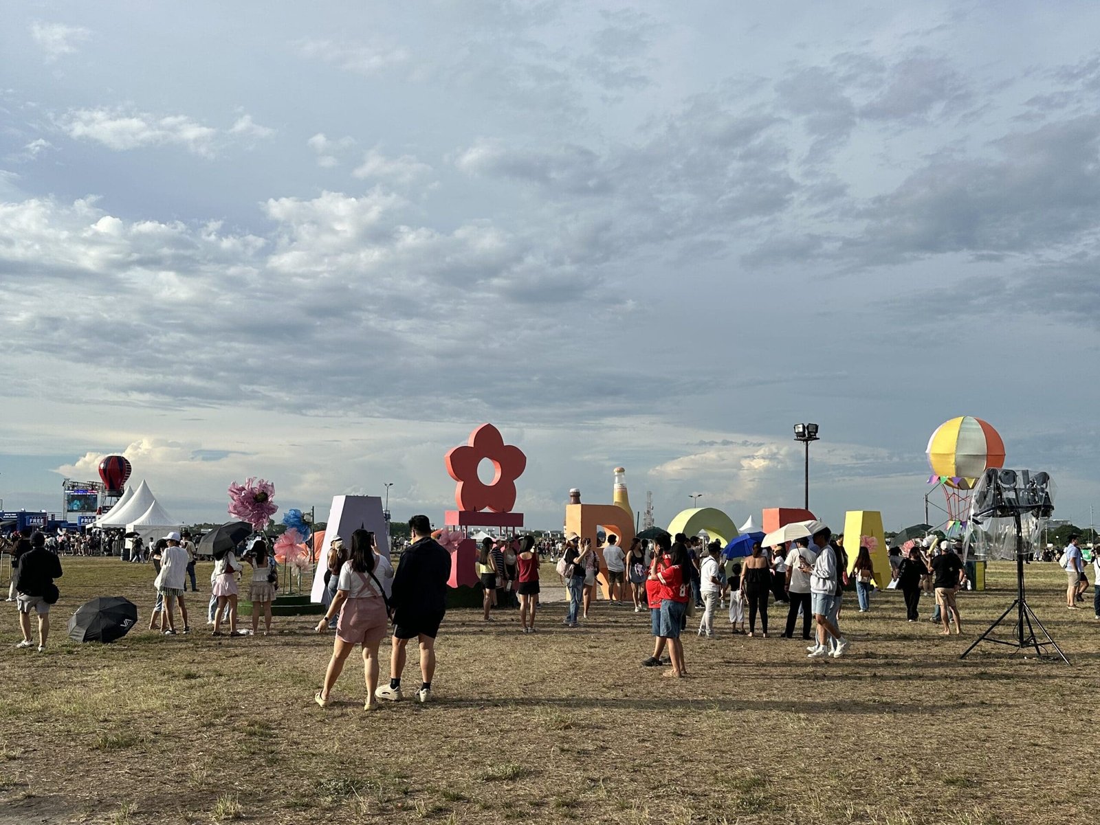 Crowd at Aurora Festival in Clark, Pampanga